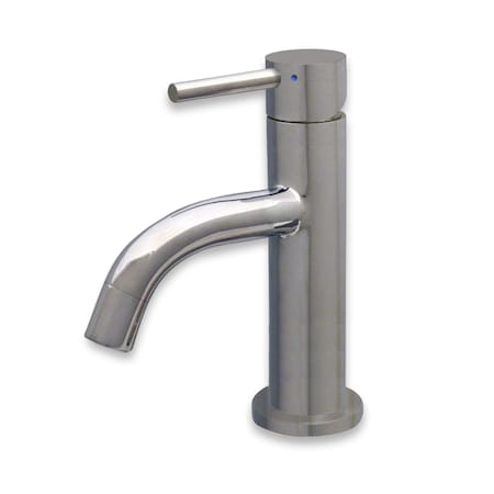 Whitehaus Waterhaus SS, Sgl Lever Small Lavatory Faucet, SS WHS1010-SB-PSS